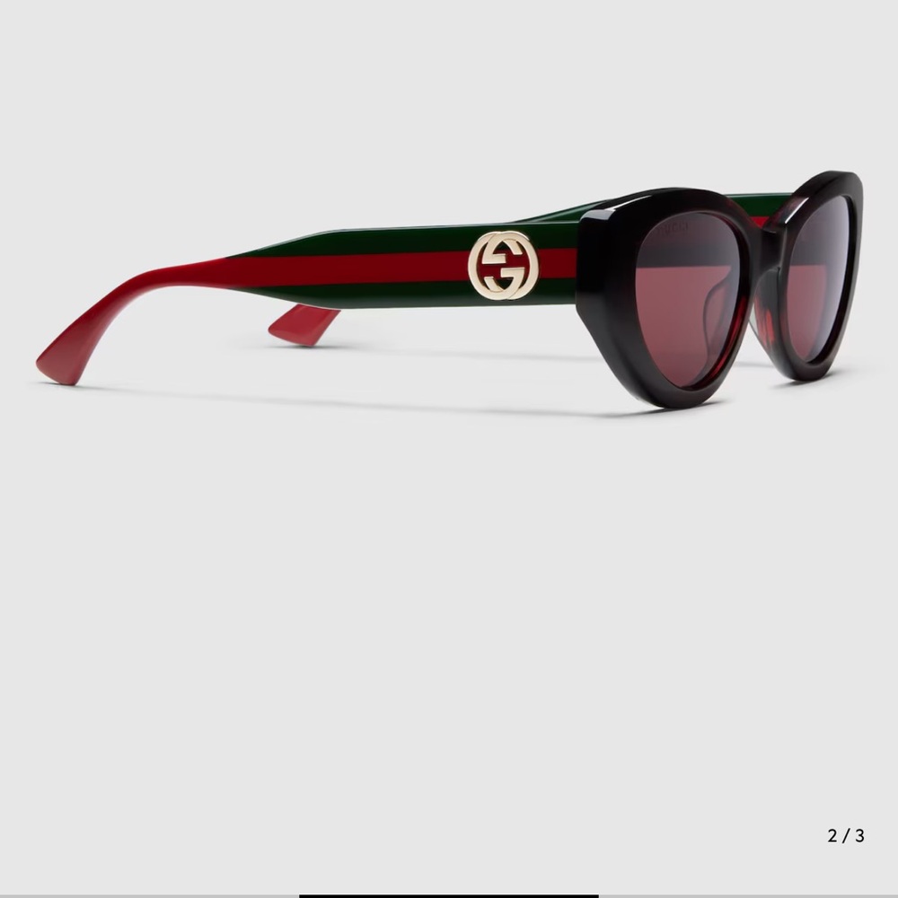 Gucci Black and Red Sunglasses Fashion Statement